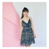Đầm xòe 2 dây phối ren hoa D276