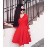 [HCM]Đầm Xòe Phối Ren XM058