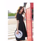 Đầm xòe xếp ly phong cách Hàn Quốc Nhà may Thu (Đen)