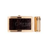 Đầu khóa da cá sấu 3,5 phân đầu vàng màu nâu đất TH9214