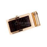 Đầu khóa da cá sấu 3,5 phân đầu vàng màu nâu đất TH9214