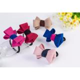  Dây buộc tóc nơ handmade (Hồng nhạt) + Tặng 1 kẹp tóc màu sắc bất kì