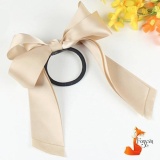 Dây cột tóc Handmade cao cấp phong cách Hàn Quốc  nơ dài BT0004-Be