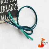 Dây cột tóc Handmade cao cấp phong cách Hàn Quốc Foxy BT0016 (màu xanh lá đậm)