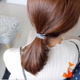 Dây cột tóc Handmade cao cấp phong cách Hàn Quốc Foxy BT0015 (xanh navy mix)