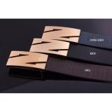 [HCM SHIP NHANH]Dây nịt nam chữ Z DN100 (Dây nâu, mặt vàng)