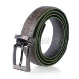 Dây thắt lưng nữ da đà điểu trơn màu xanh rêu TH5419