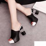 Dép cao gót kiểu đế đúp