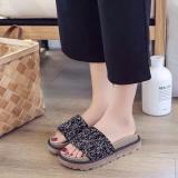 DÉP ĐẾ XUỒNG NỮ KIM TUYẾN ( đen )