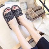 DÉP ĐẾ XUỒNG NỮ KIM TUYẾN ( đen )