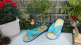 Dép Quế Đi Trong Nhà Chấm Bi (Xanh Biển)