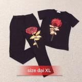 Đồ bộ mặc nhà nữ hoa hồng 3D thun Thái cao cấp