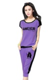 Đồ bộ thể thao Aweier Thời trang giá gốc (Tím)