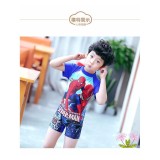 Đồ bơi liền siêu nhân xanh dương cho bé trai