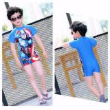 Đồ bơi liền siêu nhân xanh dương cho bé trai