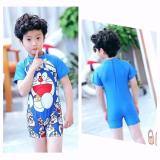 Đồ bơi liền siêu nhân xanh dương cho bé trai