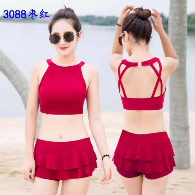 Nơi bán Đồ bơi nữ - Set bikini đan chéo dây