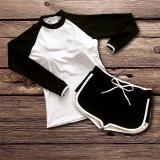 Đồ bơi tay dài short (trắng)