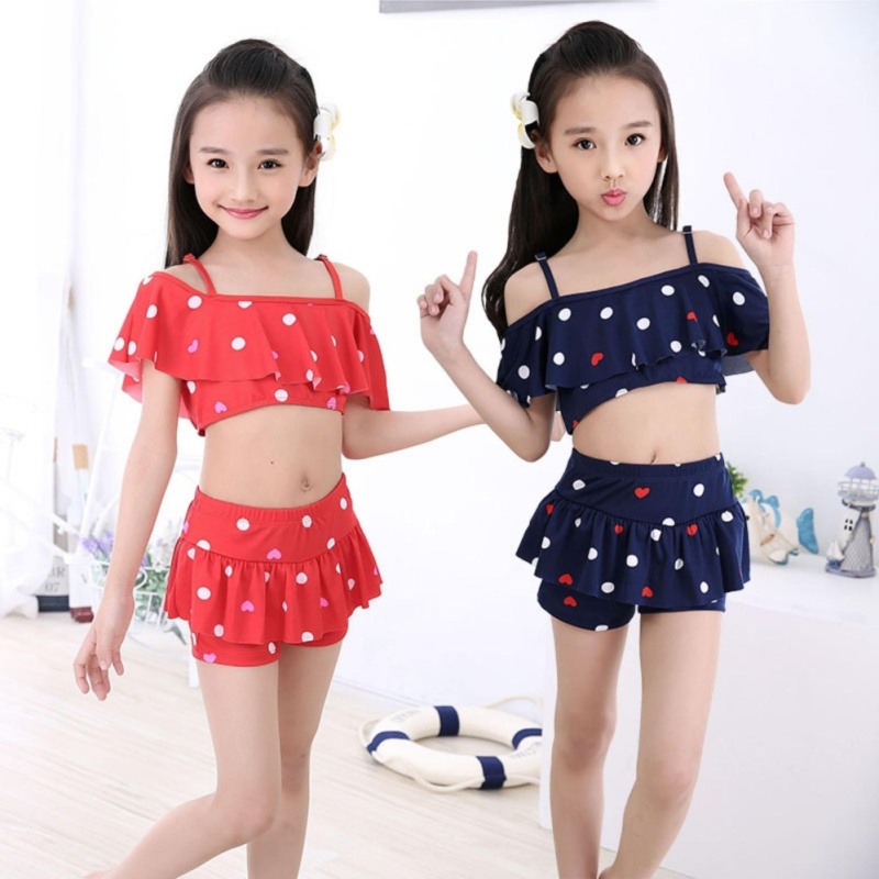 Đồ bơi trẻ em, đồ bơi cho bé, bộ đồ bơi bikini 2 mảnh CHẤMBIRika