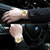 Đồng hồ cơ dây thép không gỉ Automatic AIERS B125G (Vàng)