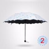 [HOÀN TIỀN MAX 6%][HCM]Dù xếp hình bông hoa V.2 (Xanh dương)