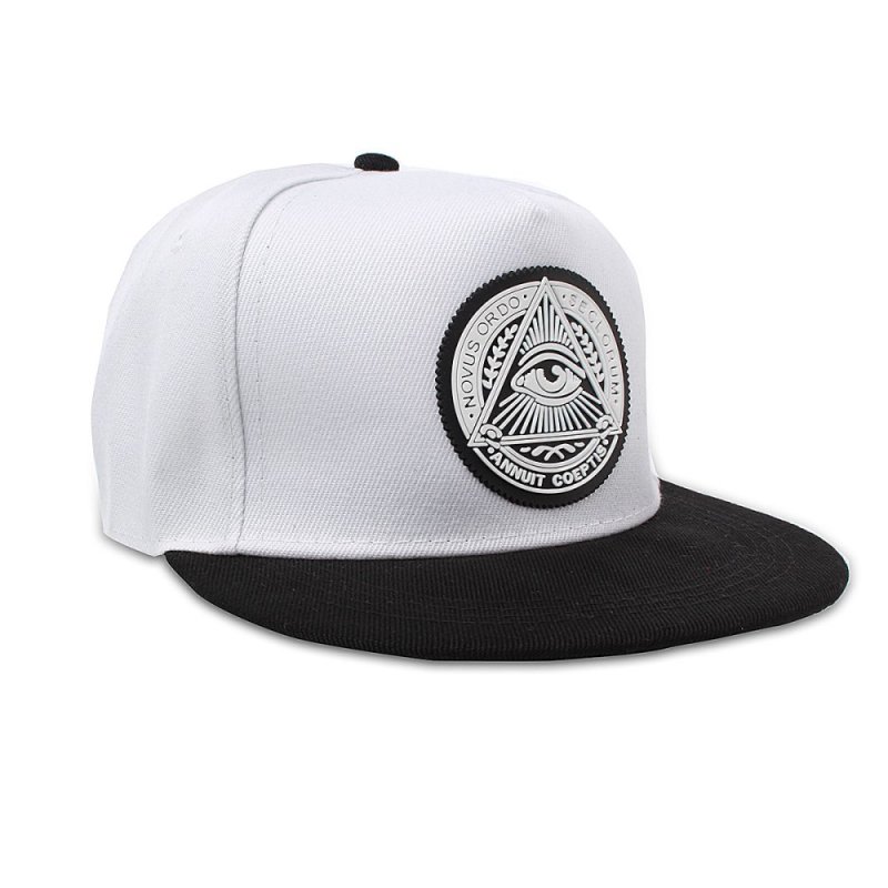 Fashion Men Women Eye Baseball Snapback Hat Hip-Hop Adjustable Bboy Sport Cap White - intl