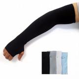 Găng tay chống nắng xỏ ngón vải cực tốt Làm Đẹp - Đen