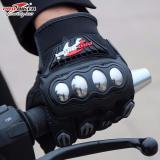 Găng tay probiker dài ngón inox (Đen)