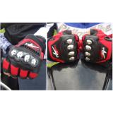 Găng tay probiker dài ngón inox (Đỏ)