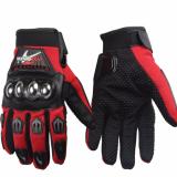 Găng tay probiker dài ngón inox (Đỏ)