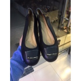 Giày bệt da khóa thang GOEX (Đen)