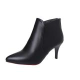 Giày boot nữ cổ ngắn sexy màu đen 5cm