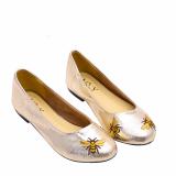 Giày Búp Bê Da Mờ Thêu Xinh Xắn MZBB42.1