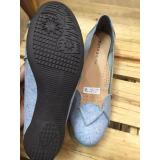 Giày búp bê đế 2p da thật KOBE (Blue art)