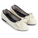 Giày búp bê đính nơ nữ Sarisiu SRS805 (Kem)