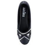 Giày búp bê đính nơ nữ Sarisiu SRS807 (Đen)