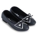 Giày búp bê đính nơ nữ Sarisiu SRS807 (Đen)