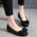 (Form rộng) Giày búp bê đính nơ xinh xắn dễ thương