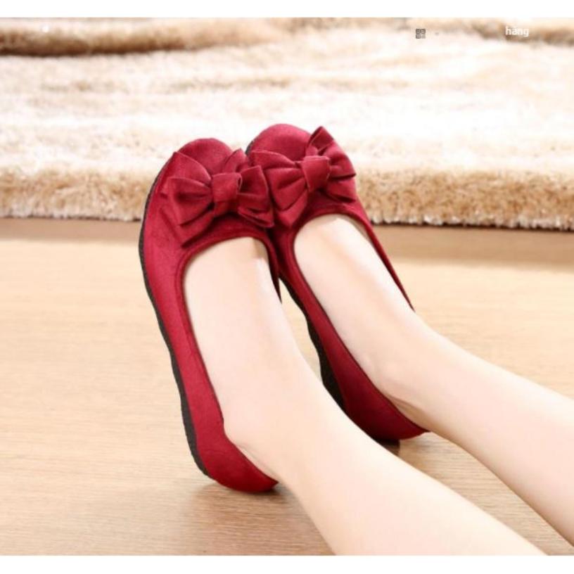 Giày búp bê gắn nơ điệu dà dành cho nữ giá rẻ