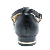 Giày búp bê mũi nhọn da rắn quai choàng Mozy MZBB39