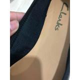 Giày búp bê nơ cánh đôi CLARKS (Đen)