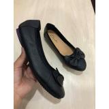 Giày búp bê nơ cánh đôi CLARKS (Đen)