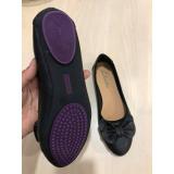 Giày búp bê nơ cánh đôi CLARKS (Đen)