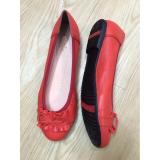 Giày búp bê nơ dún CLARKS (Đỏ)