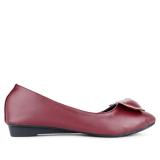 Giày búp bê nơ Sarisiu SRS831 (Đỏ đô)