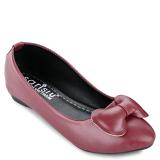 Giày búp bê nơ Sarisiu SRS831 (Đỏ đô)