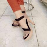 Giày cao gót mang nhẹ LK01 (Đen nâu)