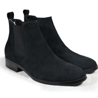 TATHANIUM Footwear Giày Chelsea boot màu đen da lộn thumbnail