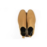 [TATHANIUM Footwear] Giày Chelsea boot màu vàng nghệ da bò nubuck