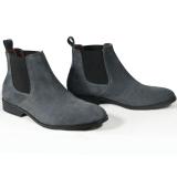 [TATHANIUM Footwear] Giày Chelsea boot màu xám lông chuột da lộn